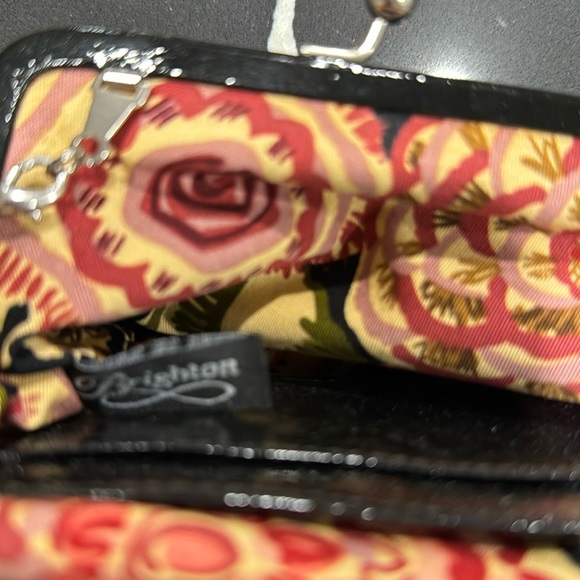 Brighton Rosalie Black small clutch coin purse with long chain. - Picture 4 of 6